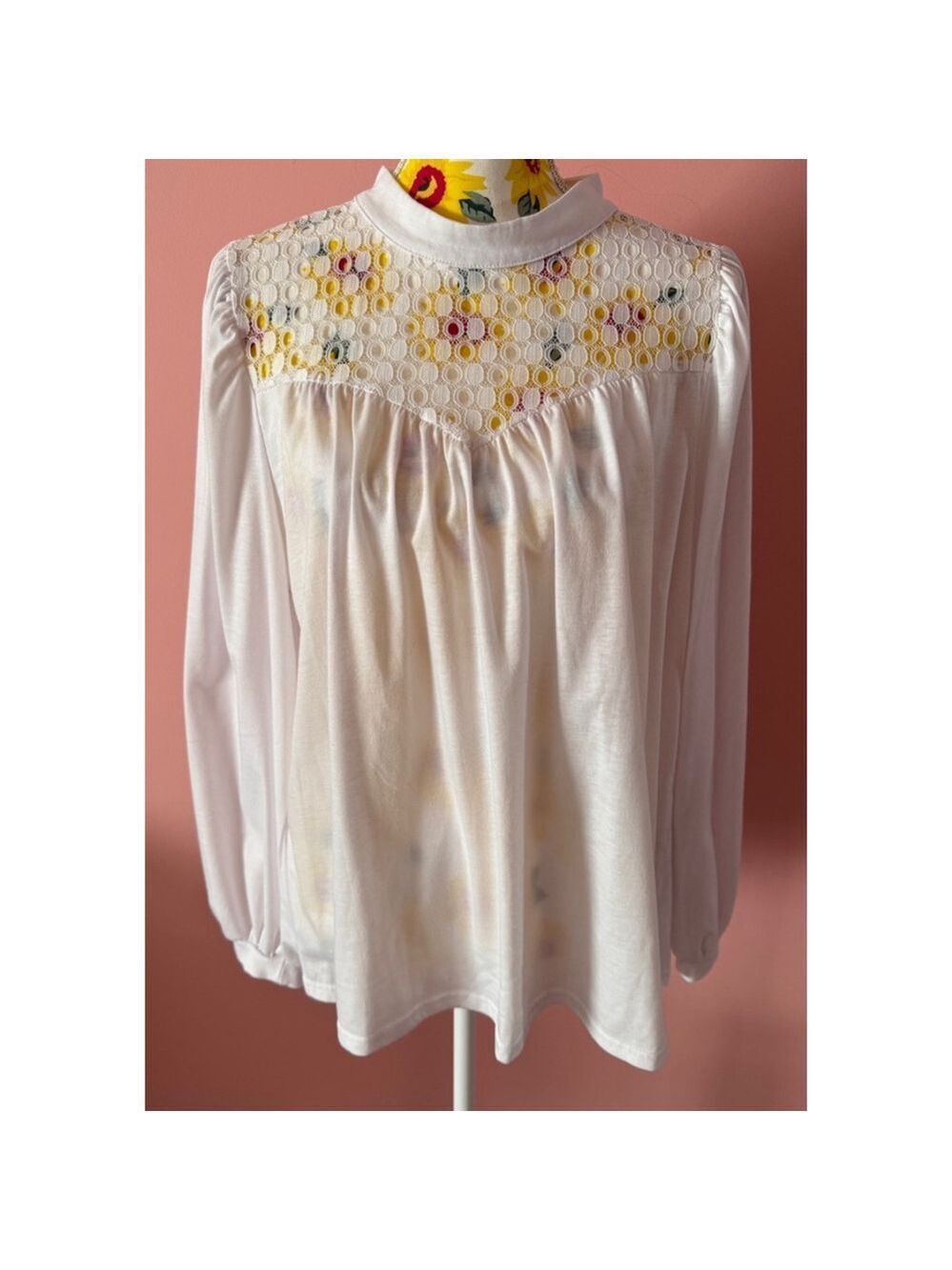 Women's Unbranded Boho Blouse XL White
